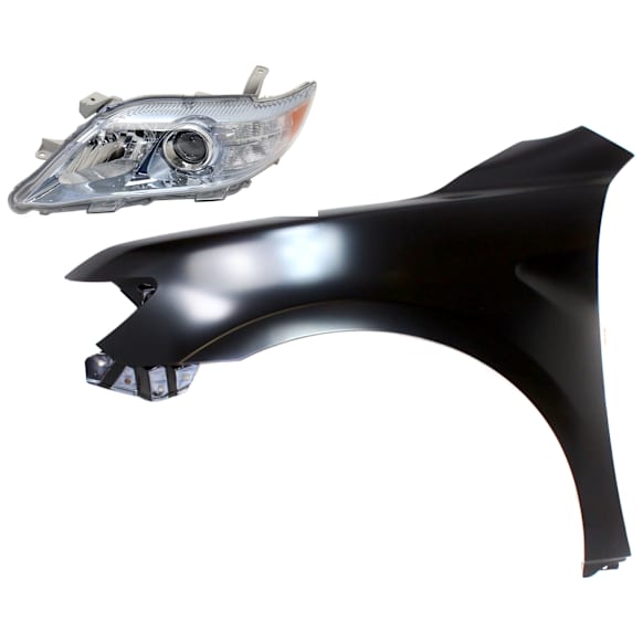 2-Piece Kit Halogen Headlights, Without bulb(s), Includes (1) Fender and (1) Headlight