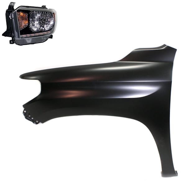 2-Piece Kit Halogen Headlights, With bulb(s), Includes (1) Fender and (1) Headlight