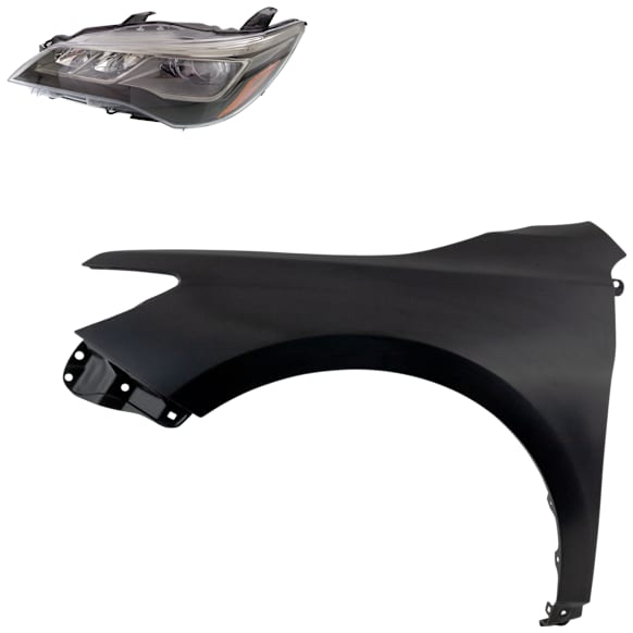 2-Piece Kit LED Headlights, With bulb(s), Includes (1) Fender and (1) Headlight