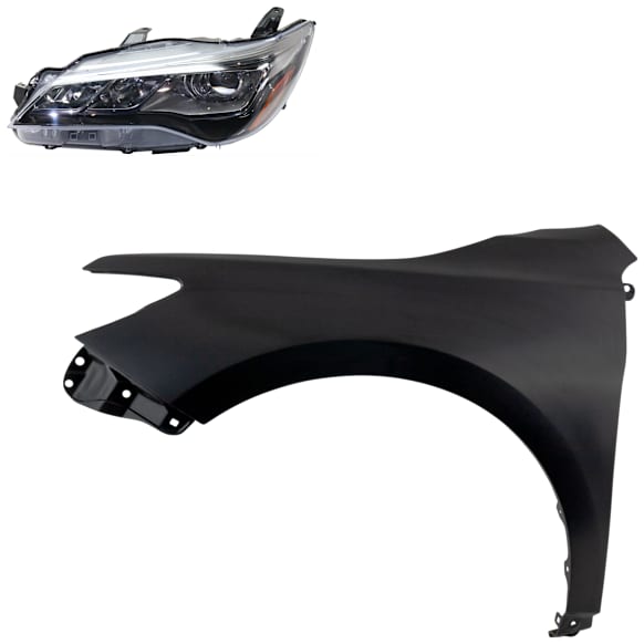 2-Piece Kit LED Headlights, With bulb(s), Includes (1) Fender and (1) Headlight, CAPA Certified
