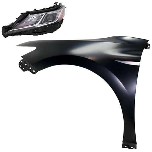 2-Piece Kit LED Headlights, With bulb(s), Includes (1) Fender and (1) Headlight