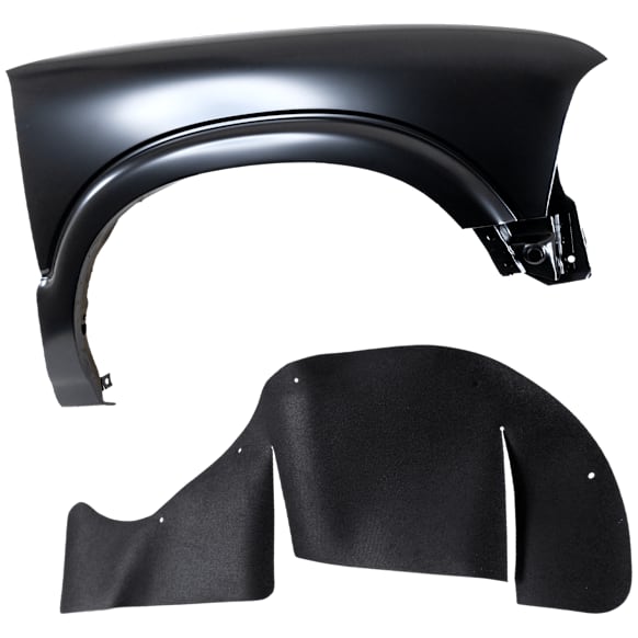 2001 GMC Jimmy - 2-Piece Kit Front, Passenger Side Fender, For Models Without ZR2 Package (Wide Stance Suspension), Includes (1) Fender and (1) Fender Liner