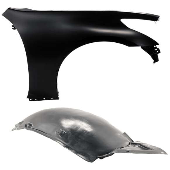 2-Piece Kit Front, Passenger Side Fender, Sedan, For Models Without Sport Package, Includes (1) Fender and (1) Fender Liner