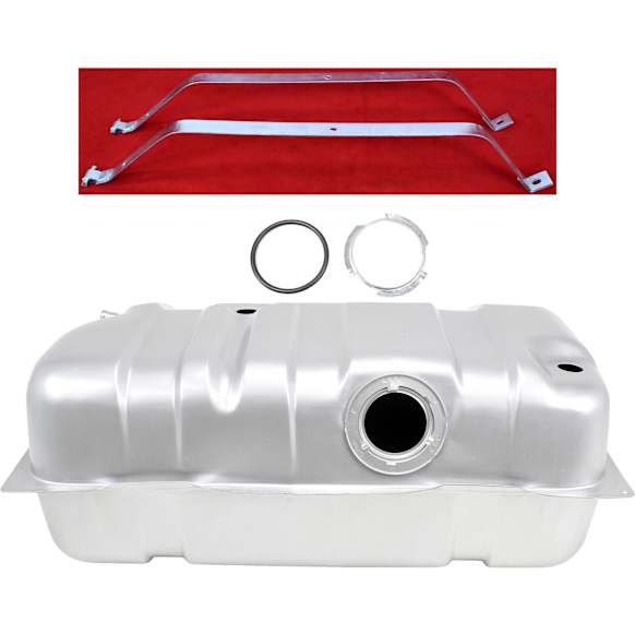 2-Piece Kit Galvanized Steel Fuel Tank, 20 gallons / 76 liters, Includes (1) Fuel Tank and (1) Fuel Tank Strap