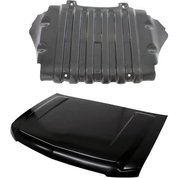 2-Piece Kit Hood, Includes (1) Engine Splash Shield and (1) Hood