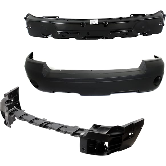 3-Piece Kit Front Bumper Cover Includes (3) Bumper Bracket, (1) Bumper Cover and (1) Bumper Reinforcement