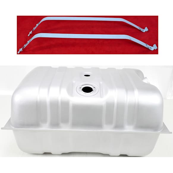 1984 Ford Bronco - 2-Piece Kit 33 gallons / 125 liters, Galvanized Steel Fuel Tank, 31-7/8 x 22-1/4 x 15-3/4, Lock Ring Kit Included, GAS, Includes (1) Fuel Tank and (1) Fuel Tank Strap