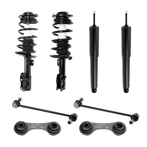 8-Piece Kit Front and Rear Suspension Kit, Includes (4) Sway Bar Link and (4) Shock Absorber and Strut Assembly