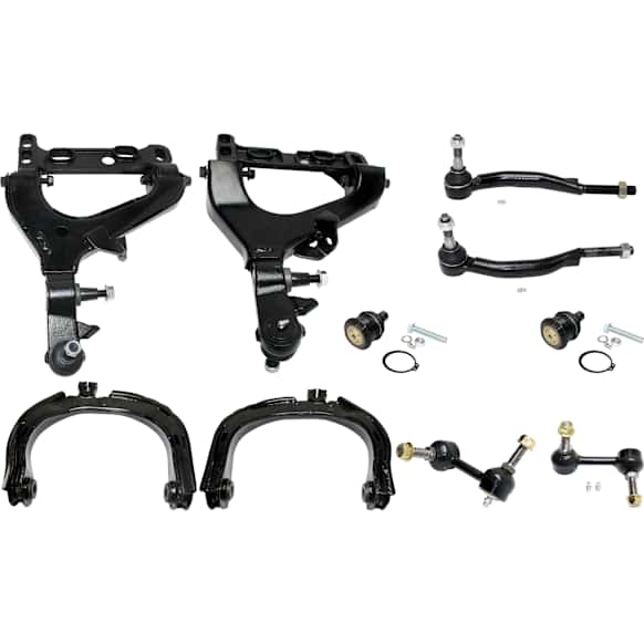 10-Piece Kit Front, Driver and Passenger Side, Upper and Lower Control Arm Kit, Includes (4) Control Arm, (2) Ball Joint, (2) Tie Rod End and (2) Sway Bar Link