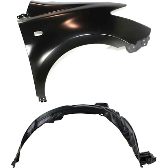2005 Scion xA - 2-Piece Kit Front, Passenger Side Fender, Includes (1) Fender and (1) Fender Liner