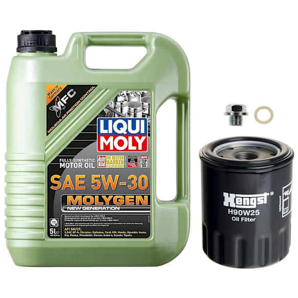 KIT-041026-140 3-Piece Kit Oil Filter, Spin-on, with Motor Oil and Oil Drain Plug