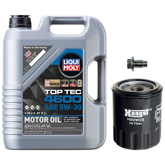 KIT-041026-185 3-Piece Kit Oil Filter, Spin-on, with Motor Oil and Oil Drain Plug