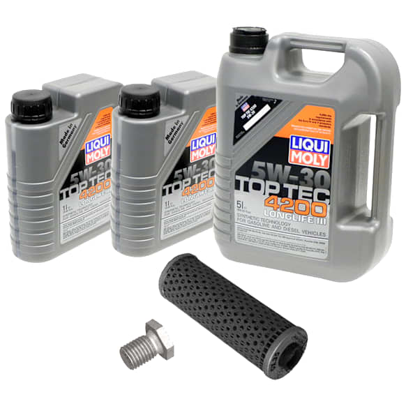KIT-041026-427 5-Piece Kit Motor Oil, Synthetic, with Oil Drain Plug and Oil Filter