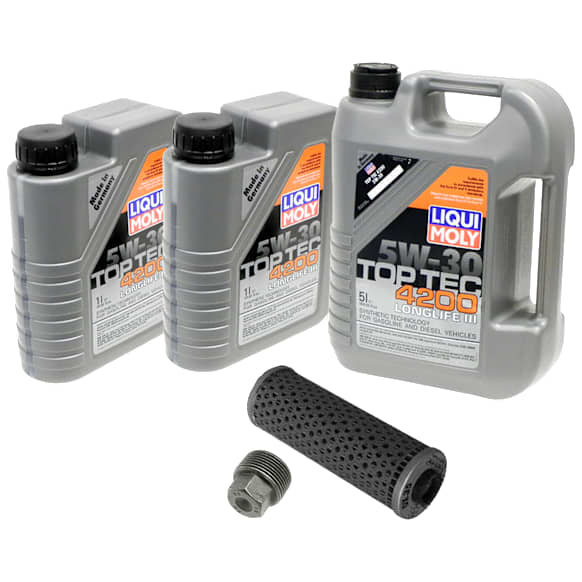 KIT-041026-428 5-Piece Kit Motor Oil, Synthetic, with Oil Drain Plug and Oil Filter
