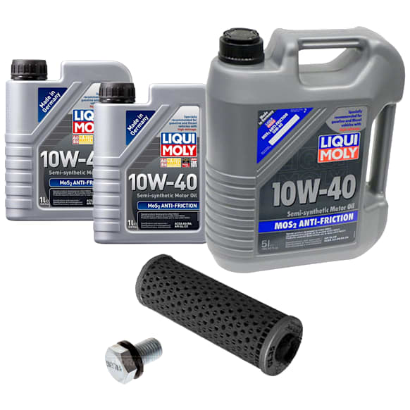 KIT-041026-429 5-Piece Kit Motor Oil, Semi-Synthetic, with Oil Drain Plug and Oil Filter