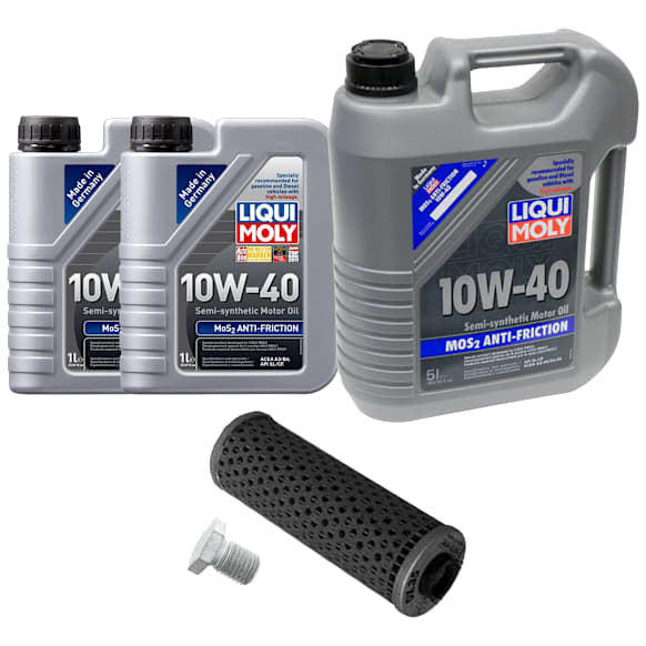 KIT-041026-443 5-Piece Kit Motor Oil, Semi-Synthetic, with Oil Drain Plug and Oil Filter