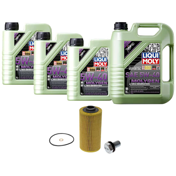 KIT-041026-483 6-Piece Kit Motor Oil, Full Synthetic, with Oil Drain Plug and Oil Filter