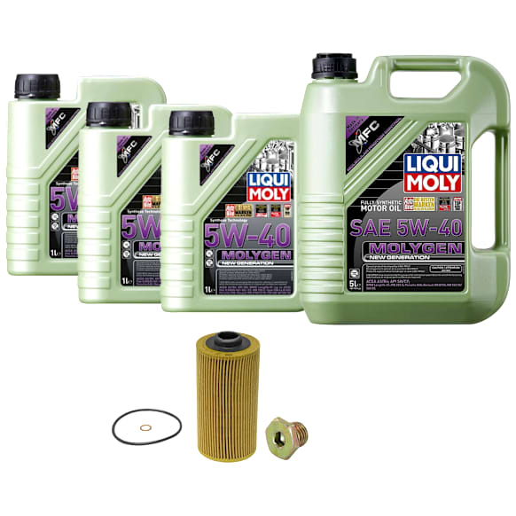 KIT-041026-494 6-Piece Kit Motor Oil, Full Synthetic, with Oil Drain Plug and Oil Filter