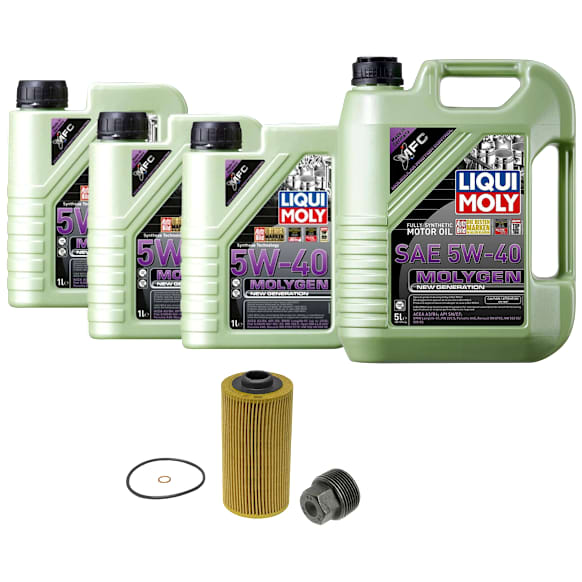 KIT-041026-512 6-Piece Kit Motor Oil, Full Synthetic, with Oil Drain Plug and Oil Filter