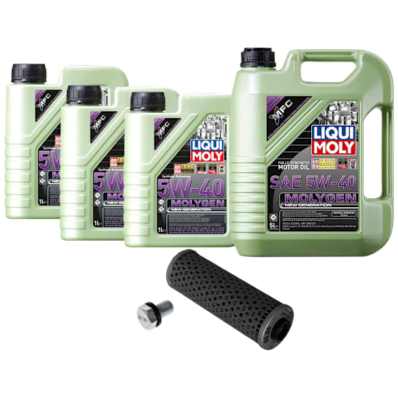 KIT-041026-514 5-Piece Kit Motor Oil, Full Synthetic, with Oil Drain Plug and Oil Filter