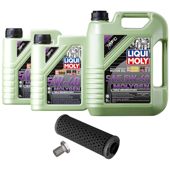 KIT-041026-520 5-Piece Kit Motor Oil, Full Synthetic, with Oil Drain Plug and Oil Filter