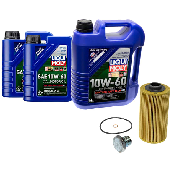 KIT-041026-525 5-Piece Kit Motor Oil, Synthetic, with Oil Drain Plug and Oil Filter