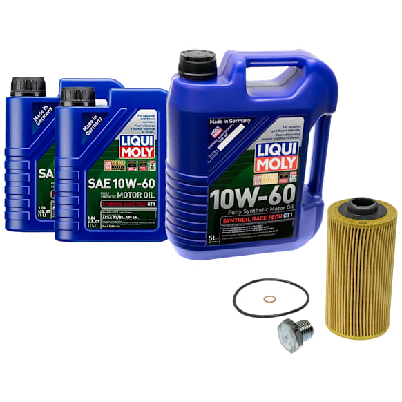 KIT-041026-526 5-Piece Kit Motor Oil, Synthetic, with Oil Drain Plug and Oil Filter