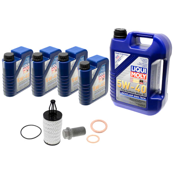 KIT-041026-585 8-Piece Kit Motor Oil, Synthetic, with Oil Drain Plug, Oil Drain Plug Gasket, and Oil Filter