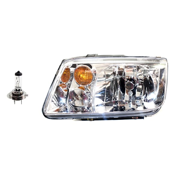2-Piece Kit Halogen Headlights, With bulb(s), Includes (1) Headlight and (1) Headlight Bulb