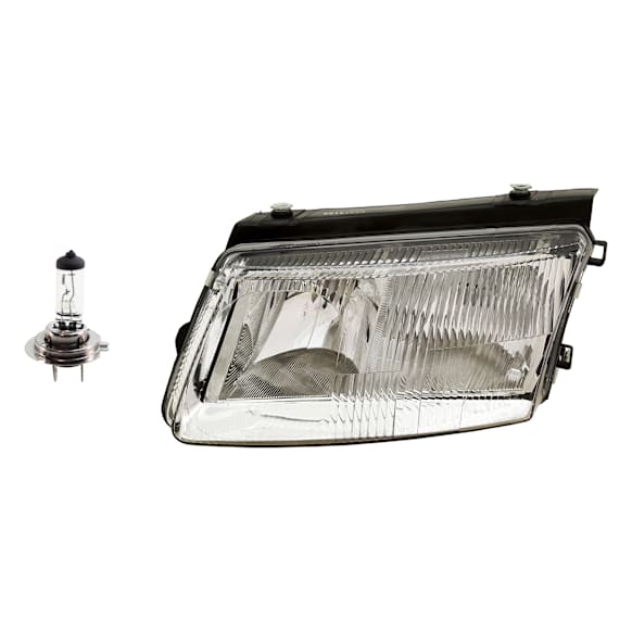 2-Piece Kit Halogen Headlights, With bulb(s), Includes (1) Headlight and (1) Headlight Bulb