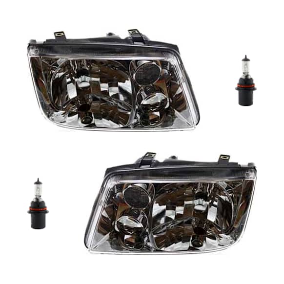 4-Piece Kit Halogen Headlights, With bulb(s), Includes (2) Headlight and (2) Headlight Bulb