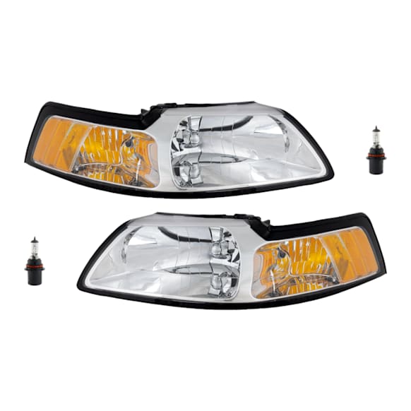 4-Piece Kit Halogen Headlights, With bulb(s), Includes (2) Headlight and (2) Headlight Bulb