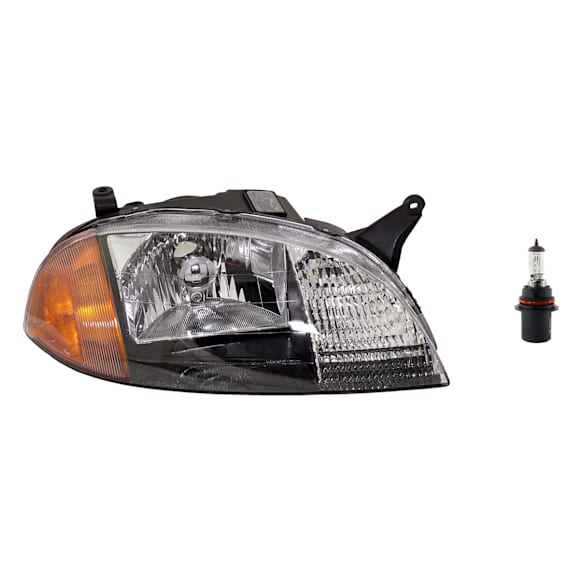 2-Piece Kit Halogen Headlights, With bulb(s), Includes (1) Headlight and (1) Headlight Bulb