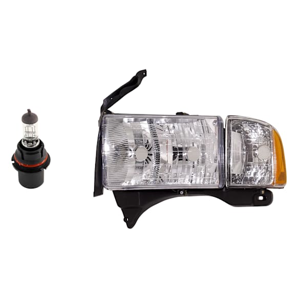 2-Piece Kit Halogen Headlights, With bulb(s), Includes (1) Headlight and (1) Headlight Bulb