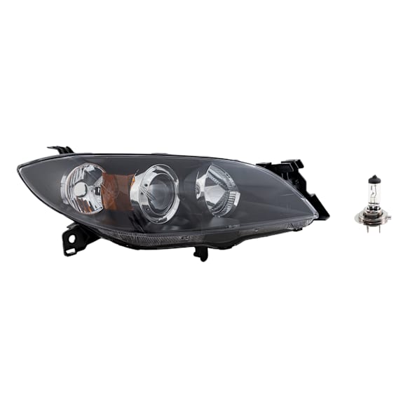 2-Piece Kit Halogen Headlights, With bulb(s), Sedan, Includes (1) Headlight and (1) Headlight Bulb, CAPA Certified