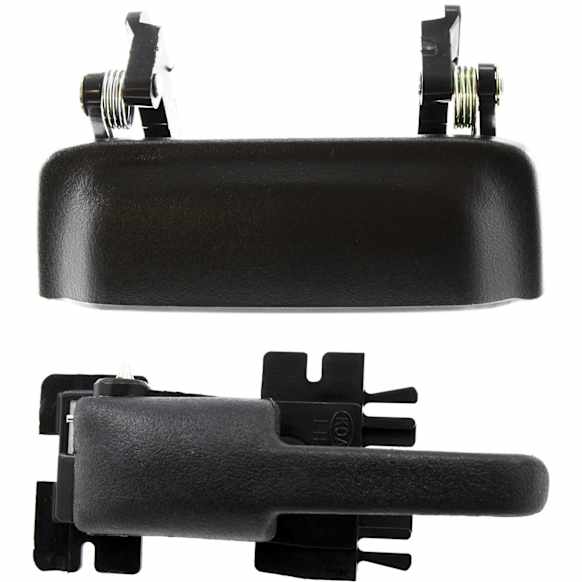 1998 Mercury Mountaineer - 2-Piece Kit Front or Rear, Driver or Passenger Side Textured Black Exterior Door Handle, Without Key Hole, Sport Utility, Includes (1) Exterior Door Handle and (1) Interior Door Handle