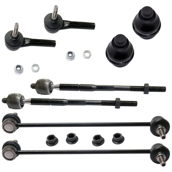 8-Piece Kit Front Suspension Kit, Includes (4) Tie Rod End, (2) Ball Joint and (2) Sway Bar Link