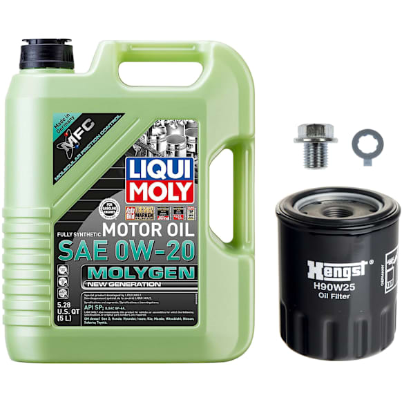 KIT-041726-02 3-Piece Kit Oil Filter, Spin-on, with Motor Oil and Oil Drain Plug