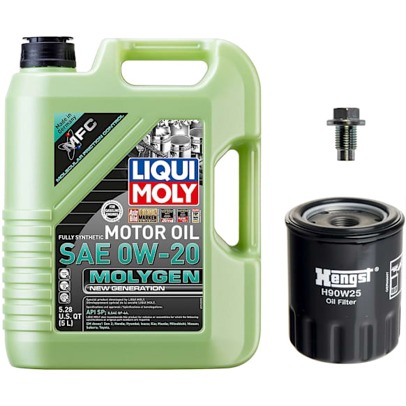 KIT-041726-129 3-Piece Kit Oil Filter, Spin-on, with Motor Oil and Oil Drain Plug
