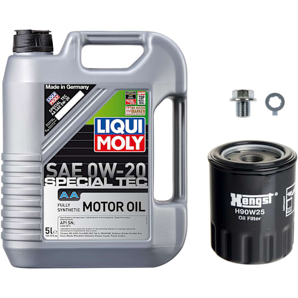 KIT-041726-172 3-Piece Kit Oil Filter, Spin-on, with Motor Oil and Oil Drain Plug