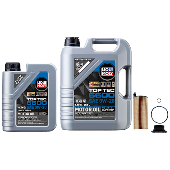 KIT-041726-207 4-Piece Kit Motor Oil, Full Synthetic, with Oil Drain Plug and Oil Filter