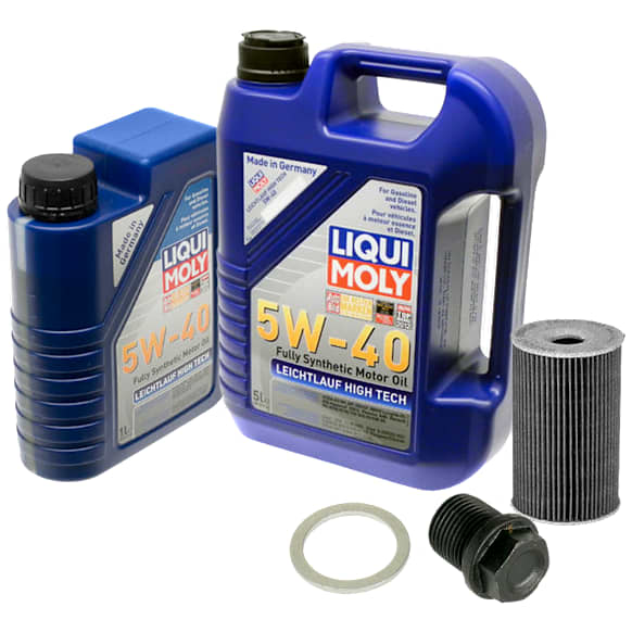 KIT-042426-196 5-Piece Kit Motor Oil, Synthetic, with Oil Drain Plug, Oil Drain Plug Gasket, and Oil Filter