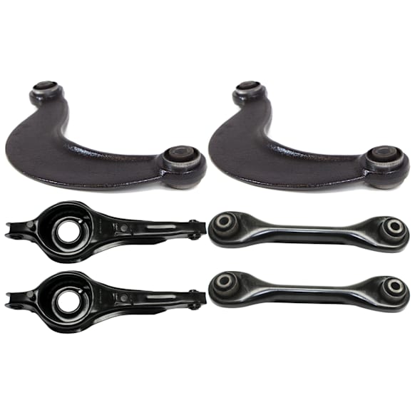 6-Piece Kit Rear, Driver and Passenger Side, Lower Control Arm, Includes (4) Control Arm and (2) Lateral Link