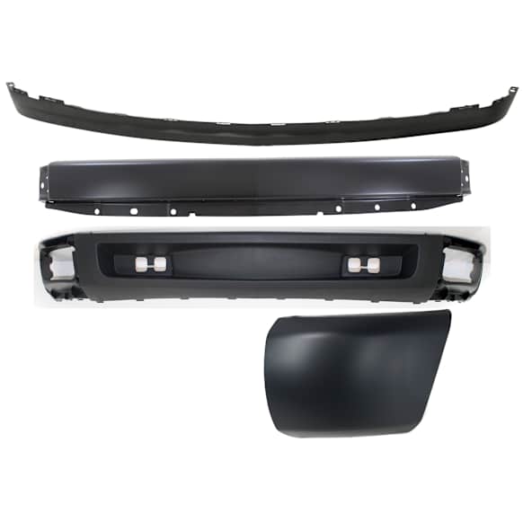 2008 Chevrolet Silverado 1500 - 4-Piece Kit Front Bumper, Primed, Includes (1) Bumper, (1) Bumper End, and (2) Valance