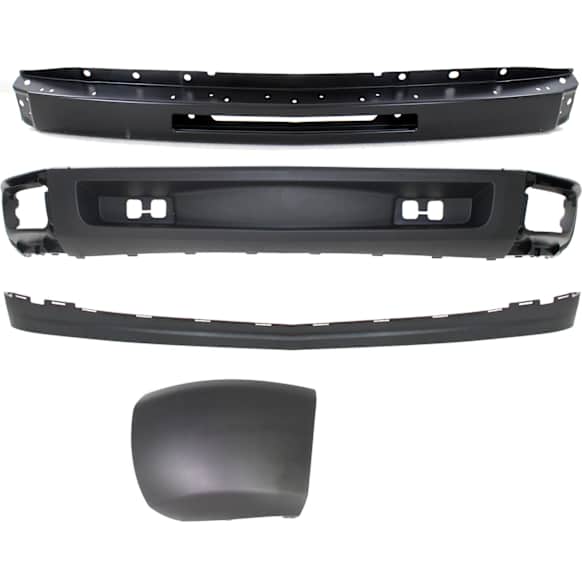 4-Piece Kit, Front Bumper, Primed, Includes (1) Bumper, (1) Bumper End, and (2) Valance