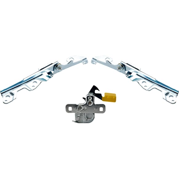 3-Piece Kit Hood Latch Includes (2) Hood Hinge and (1) Hood Latch