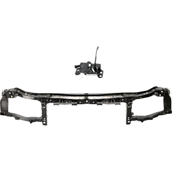 2-Piece Kit Radiator Support Upper Tie Bar Includes (1) Hood Latch and (1) Radiator Support