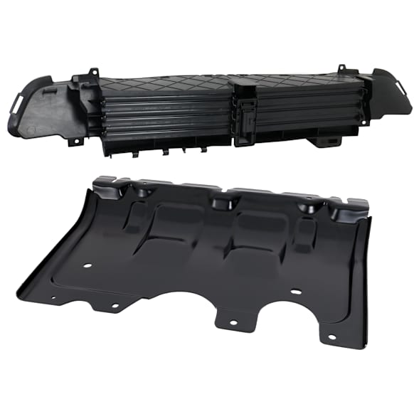 2-Piece Kit Active Grille Shutter, 2-Piece Kit, Includes (1) Active Grille Shutter and (1) Skid Plate
