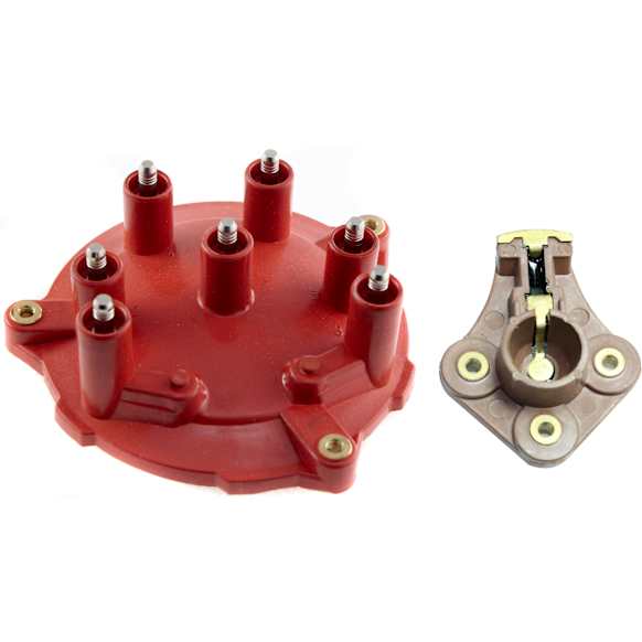 2-Piece Kit Distributor Cap and Rotor Kit, Includes (1) Distributor Cap and (1) Distributor Rotor