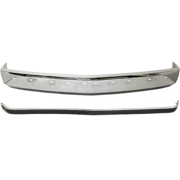 2-Piece Kit, Front Bumper, Chrome, Includes (1) Bumper and (1) Bumper Trim